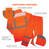 Ergodyne GloWear 8376K Lightweight Hi-Vis Rain Suit - Orange