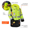 Ergodyne GloWear 8386 Hi-Vis Shell Jacket - Type R, Class 3 - Lime