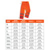 Ergodyne GloWear 8916 Lightweight Hi-Vis Rain Pants - Class E - Orange