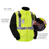 Ergodyne GloWear 8287 Hi-Vis Winter Jacket and Vest with Detachable Sleeves - Type R, Class 2 - Lime