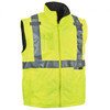 Ergodyne GloWear 8388 4-in-1 Hi-Vis Winter Jacket Parka with Black Bottom - Type R, Class 3/2 - Lime