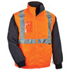 Ergodyne GloWear 8388 4-in-1 Hi-Vis Winter Jacket Parka with Black Bottom - Type R, Class 3/2 - Orange