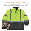 Ergodyne GloWear 8384 Hi-Vis Winter Jacket Quilted Parka - Type R, Class 3 - Lime