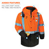 Ergodyne GloWear 8384 Hi-Vis Winter Jacket Quilted Parka - Type R, Class 3 - Orange