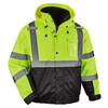 Ergodyne GloWear 8381 4-in-1 Hi-Vis Winter Bomber Jacket - Type R, Class 3 - Lime