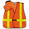 Ergodyne GloWear 8080BAX X-Back Hi-Vis Safety Vest - Non-Certified, Hook + Loop