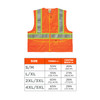 Ergodyne GloWear 8235ZX Two-Tone X-Back Safety Vest - Type R, Class 2, Zipper - Orange