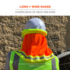 Ergodyne GloWear 8005 Hi-Vis Hard Hat Neck Shade - Mesh, Reflective