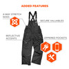 Ergodyne N-Ferno 6472 Insulated Bib Overalls - 300D Oxford Shell