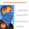 Ergodyne Chill-Its 6482 Cooling Neck Gaiter Bandana with Rechargeable Phase Change Ice Packs