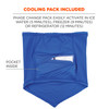 Ergodyne Chill-Its 6482 Cooling Neck Gaiter Bandana with Rechargeable Phase Change Ice Packs