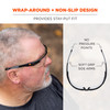 Ergodyne Skullerz DELLENGER Safety Glasses, Sunglasses - Adjustable Temples - Matte Black Frame
