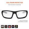 Ergodyne Skullerz ODIN Anti-Scratch & Enhanced Anti-Fog Safety Glasses, Sunglasses - Matte Black Frame