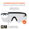 Ergodyne Skullerz AEGIR Anti-Scratch & Enhanced Anti-Fog Safety Glasses, Sunglasses - Matte Black Frame