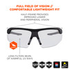 Ergodyne Skullerz SKOLL Anti-Fog Safety Glasses, Sunglasses - Matte Black Frame