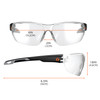 Ergodyne Skullerz VALI Frameless Safety Glasses, Sunglasses - Matte Black Frame