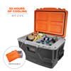 Ergodyne Chill-Its 5171 Industrial Hard Sided Cooler - 48 Quart - Orange and Gray - Single