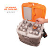 Ergodyne Chill-Its 5170 Industrial Hard Sided Cooler - 17 Quart - Orange and Gray - Pallet of 30