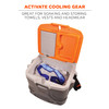 Ergodyne Chill-Its 5170 Industrial Hard Sided Cooler - 17 Quart - Orange and Gray - Pallet of 30