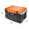 Ergodyne Chill-Its 5171 Industrial Hard Sided Cooler - 48 Quart - Orange and Gray - Pallet of 20
