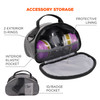 Ergodyne Arsenal 5187 Half Face Respirator Bag - Zipper Closure, Clamshell Design, Belt Loop