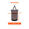 Ergodyne Arsenal 5973 Large Nylon Hoist Bucket Tool Bag - D-Rings, Zipper Top