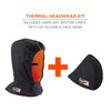 Ergodyne N-Ferno 6876 FR Winter Hard Hat Liner and FR Mouthpiece Kit - 2-Layer