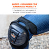 Ergodyne ProFlex 344 Injected Gel Knee Pads with Comfort Straps - Short Hard Cap