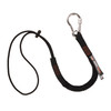 Ergodyne Squids 3105 Tool Lanyard - Carabiner and Cinch Loop - 15lbs - Black - Standard - Single