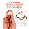 Ergodyne Squids 3166 Coiled Tool Lanyard with Dual Carabiners - 2lbs / 0.9kg