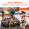 Ergodyne Squids 3178 Locking Aerial Bucket Hook with Tethering Point - Black and Orange - 3in (7.6cm) - 2-pack