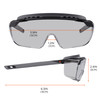 Ergodyne Skullerz OSMIN Safety Glasses, Sunglasses - In/Outdoor Lens - Matte Black Frame