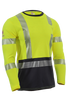 DRIFIRE FR Hi-Vis Long Sleeve Hybrid T-Shirt Class 3 - TEEY2LSHC301-_ _