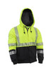 DRIFIRE FR Hi-Vis Hybrid Zip Hoodie Class 3 - SWSHEHZC3-_ _