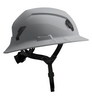 Studson SHK-1 Non-Vented Full Brim Class E Type II - Grey Safety Helmet