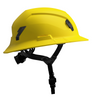 Studson SHK-1 Non-Vented Full Brim Class E Type II - Yellow Safety Helmet