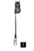 FallTech 8' FT-X EdgeCore Arc Flash Tie-Back Class 2 Leading Edge SRL-P - Single-leg with Steel 5k Snap Hook - 84008SP8S