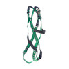 MSA V-FORM Harness w/Back & Front D-Rings - Tongue Buckle Leg Straps Quick Connect Chest Buckle - Standard - 10206066