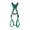 MSA V-FORM Harness w/Back & Front D-Rings - Tongue Buckle Leg Straps Quick Connect Chest Buckle - Extra Large - 10206067