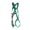 MSA V-FORM Harness w/Back & Front D-Rings - Tongue Buckle Leg Straps Quick Connect Chest Buckle - Extra Large - 10206067
