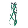 MSA V-FORM Harness w/Back & Front D-Rings - Tongue Buckle Leg Straps Quick Connect Chest Buckle - Extra Large - 10206067