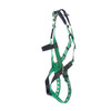 MSA V-FORM Harness w/Back, Front & Side D-Rings - Tongue Buckle Leg Straps Quick Connect Chest Buckle - Super Extra Large - 10206072