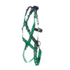 MSA V-FORM Harness w/Back, Front & Side D-Rings - Tongue Buckle Leg Straps Quick Connect Chest Buckle - Super Extra Large - 10206072