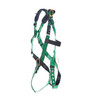 MSA V-FORM Harness w/Back, Front, Side & Shoulder D-Rings - Tongue Buckle Leg Straps Quick Connect Chest Buckle - Extra Large - 10206075