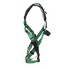 MSA V-FORM+ Harness w/Back & Front D-Rings - Tongue Buckle Leg Straps - Extra Large - 10206094