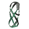 MSA V-FORM+ Harness w/Back & Front D-Rings - Tongue Buckle Leg Straps - Extra Large - 10206094