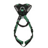 MSA V-FORM+ Harness w/Back & Front D-Rings - Tongue Buckle Leg Straps - Super Extra Large - 10206095