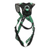 MSA V-FORM+ Harness w/Back & Front D-Rings - Tongue Buckle Leg Straps - Super Extra Large - 10206095