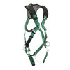 MSA V-FORM+ Harness w/Back & Side D-Rings - Quick Connect Leg Straps - Extra Large - 10206106