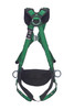 MSA V-FORM Construction Harness w/Back & Side D-Rings - Tongue Buckle Leg Straps Quick Connect Chest Buckle - Shoulder Padding - Extra Small - 10207733